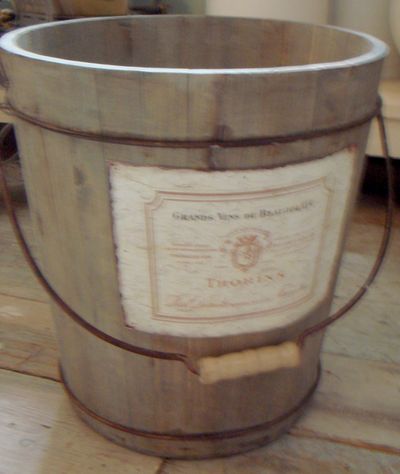 Wooden Pail.