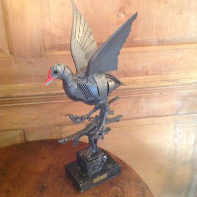 Moorhen on Plinth