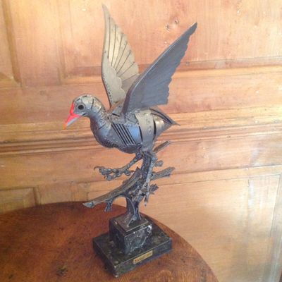 Moorhen on Plinth