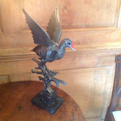 Moorhen on Plinth